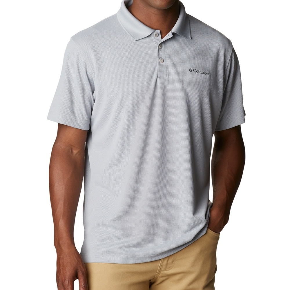 Columbia Like New Grey Omni Shade Polo